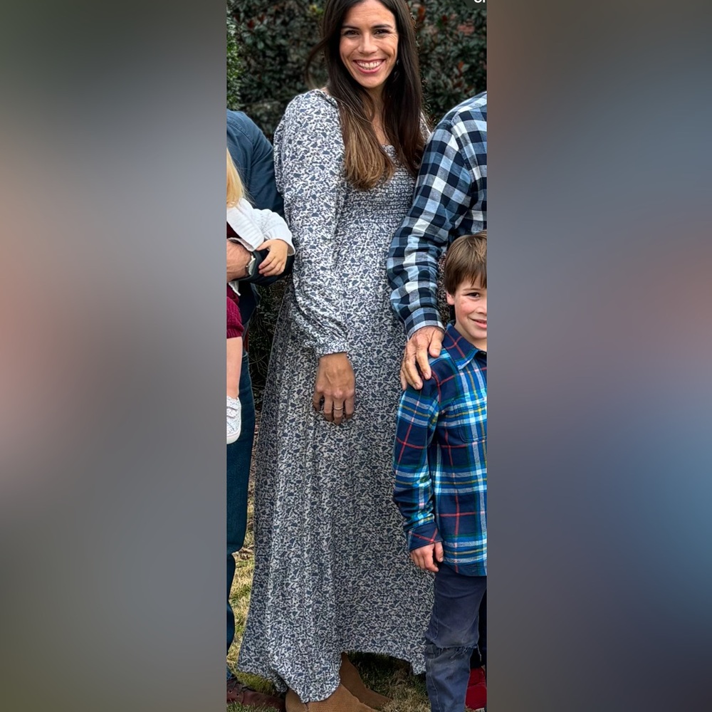 Floral Long Sleeve Maxi Dress
